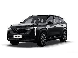 สีดํา Geely Atlas Boue SUV รถเบนซิน ล้อหน้า