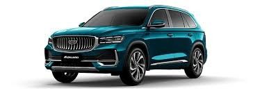 รุ่นใหม่ Geely Manjaro SUV สีเขียว ความเร็วสูง 5 ที่นั่ง SUV ขนาดกลาง