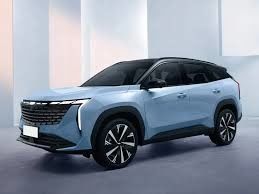 สีน้ําเงิน Geely Atlas Boue รถยนต์ SUV ขนาดเล็ก